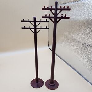 Vintage O Scale Marx Telephone Poles For Model Trains